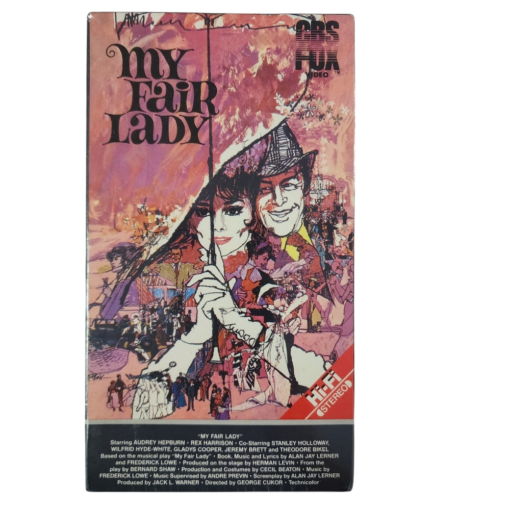 My Fair Lady 2 Pack VHS 1986 New Factory Sealed CBS FOX Watermarks Excellent